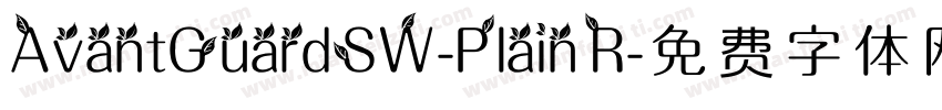 AvantGuardSW-Plain R字体转换